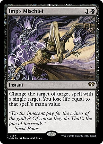 Imp's Mischief (Commander Masters) Light Play