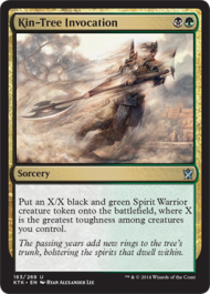 Kin-tree Invocation (Khans of Tarkir) Light Play