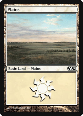 Plains (230) (Magic 2012 Core Set) Medium Play