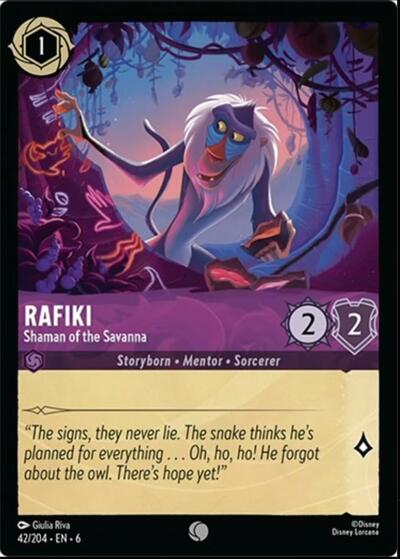 Rafiki - Shaman of the Savanna (Azurite Sea) Near Mint