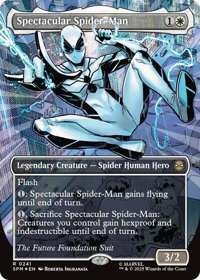 Spectacular Spider-Man (0241) (Borderless) (Textured Foil) (Marvel's Spider-Man) Near Mint Foil