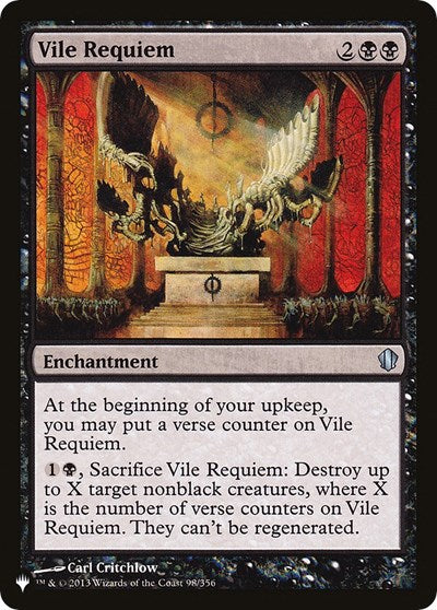 Vile Requiem (The List) Light Play