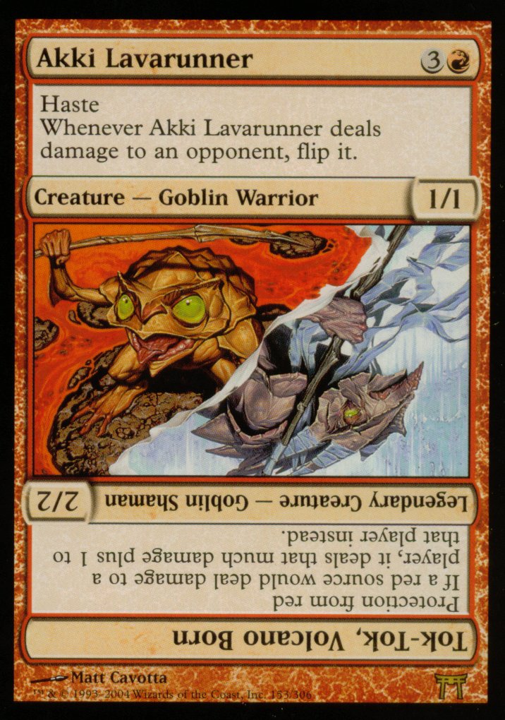 Akki Lavarunner (Champions of Kamigawa) Medium Play Foil