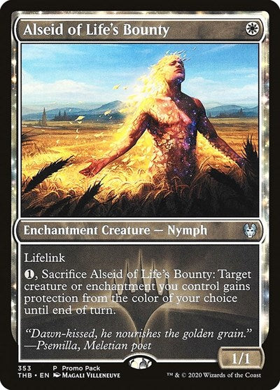 Alseid of Life's Bounty (Promo Pack: Theros Beyond Death) Light Play Foil
