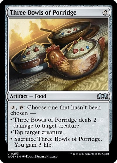 Three Bowls of Porridge (Wilds of Eldraine) Light Play