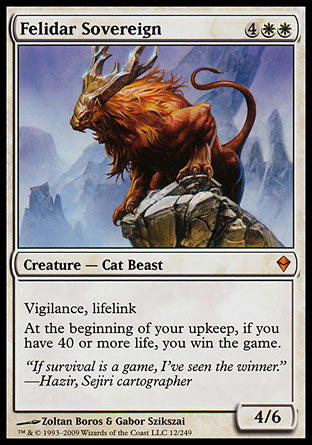 Felidar Sovereign (Zendikar) Medium Play