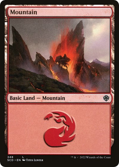 Mountain (348) (Commander 2022 Starter Decks) Light Play