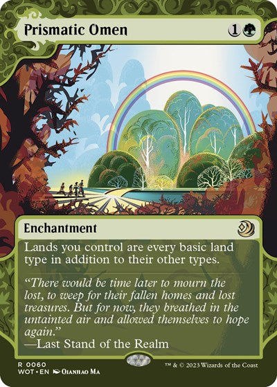 Prismatic Omen (Wilds of Eldraine: Enchanting Tales) Medium Play