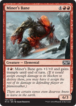 Miner's Bane (Magic 2015 Core Set) Medium Play