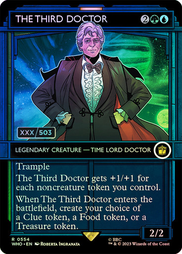 The Third Doctor (Serial Numbered) (269/503) (Universes Beyond: Doctor Who) Near Mint Foil