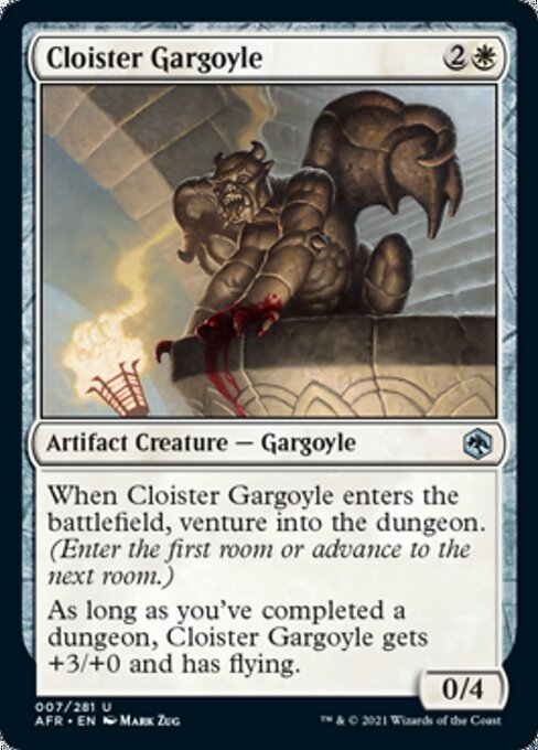 Cloister Gargoyle (Adventures in the Forgotten Realms) Light Play Foil