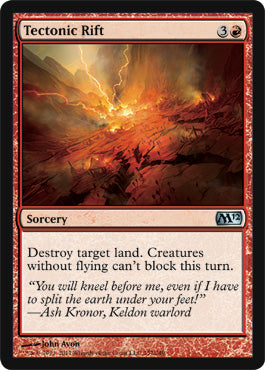 Tectonic Rift (Magic 2012 Core Set) Light Play Foil