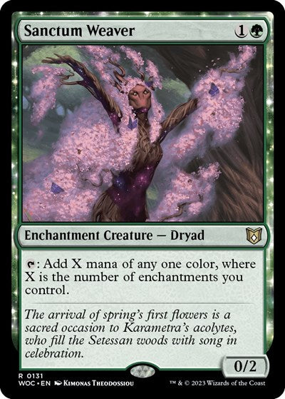 Sanctum Weaver (Commander: Wilds of Eldraine) Near Mint