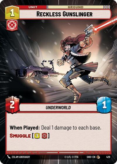 Reckless Gunslinger (Hyperspace) (Shadows of the Galaxy) Near Mint Foil