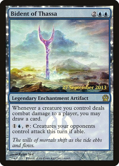 Bident of Thassa (Promos: Launch Party and Release Event) Damaged / Poor Foil