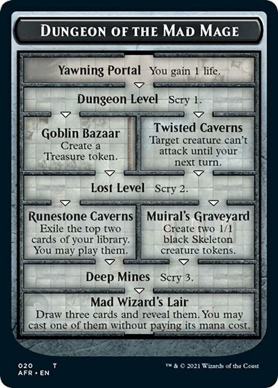 Dungeon of the Mad Mage Token (AFR) (Oversize Cards) Medium Play