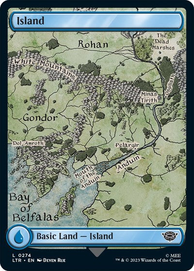 Island (0274) (Universes Beyond: The Lord of the Rings: Tales of Middle-earth) Light Play