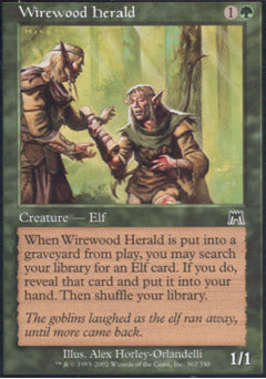 Wirewood Herald (Onslaught) Light Play Foil