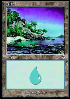 Island (337) (Invasion) Near Mint Foil