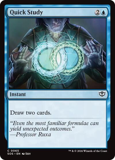 Quick Study (Secrets of Strixhaven) Light Play Foil
