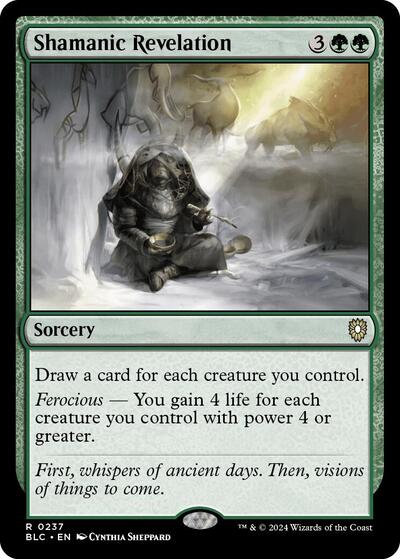 Shamanic Revelation (Commander: Bloomburrow) Light Play