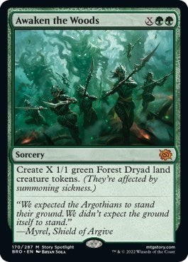 Awaken the Woods (The Brothers' War) Light Play Foil