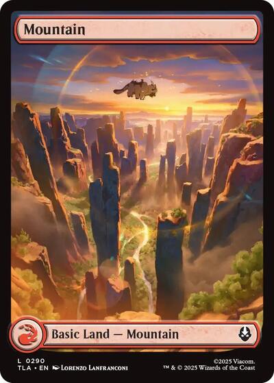 Mountain (0290) (Avatar: The Last Airbender) Medium Play Foil