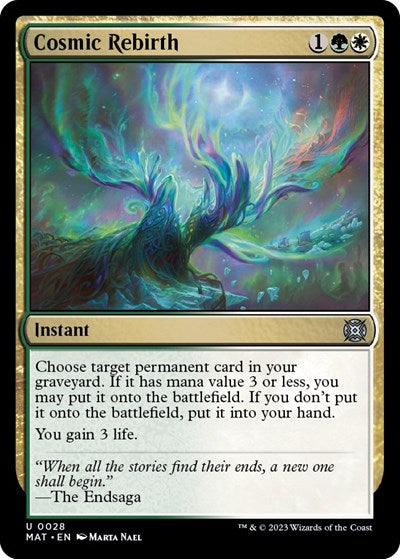 Cosmic Rebirth (March of the Machine: The Aftermath) Near Mint Foil