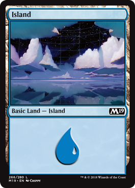Island (266) (Magic 2019 Core Set) Light Play