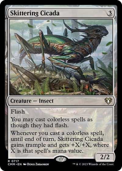 Skittering Cicada (Commander Masters) Near Mint