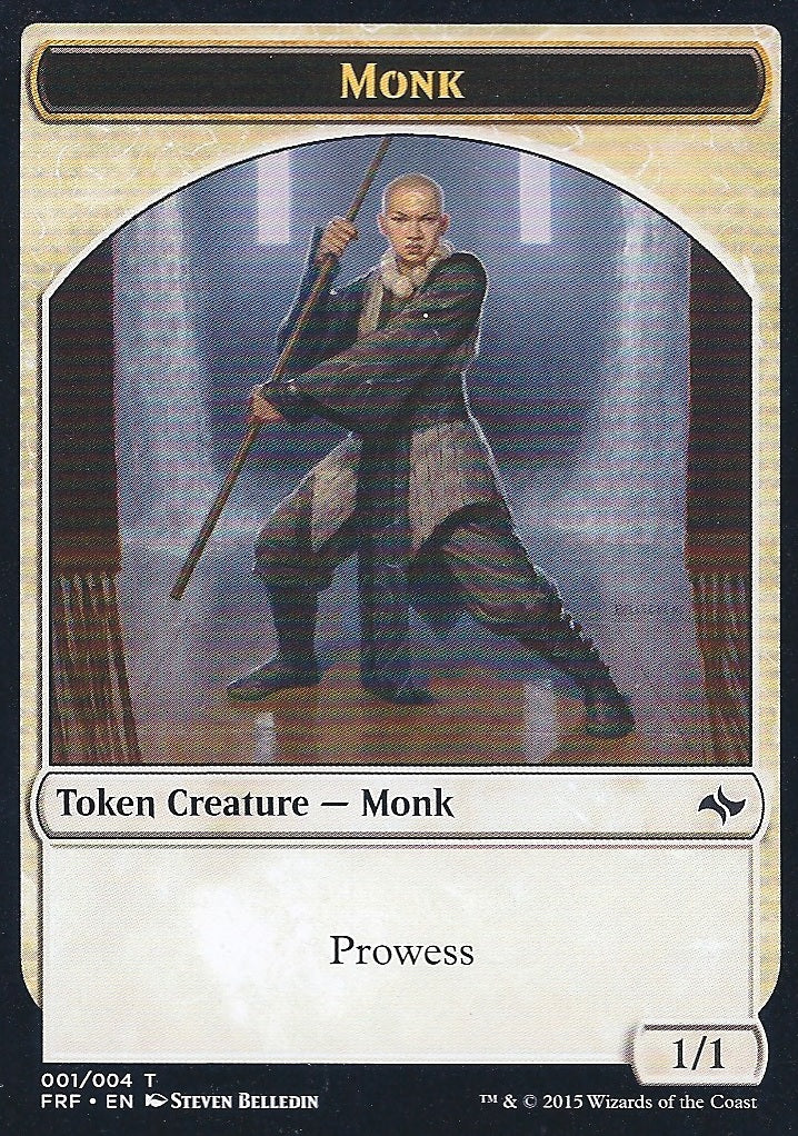 Monk Token (Fate Reforged) Light Play