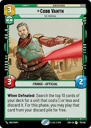 Cobb Vanth The Marshal (Shadows of the Galaxy) Near Mint Foil