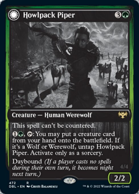Howlpack Piper / Wildsong Howler (Innistrad: Double Feature) Near Mint Foil
