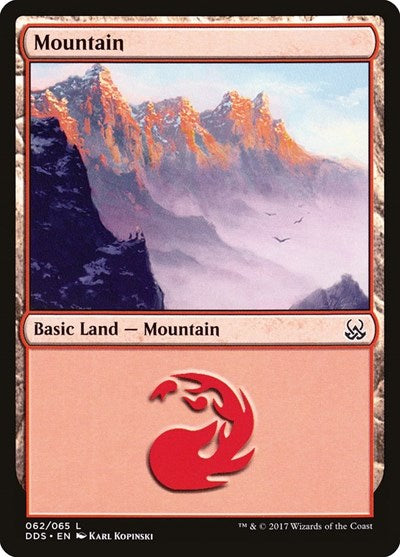 Mountain (62) (Duel Decks: Mind vs Might) Light Play