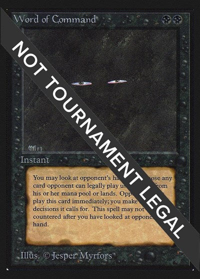 Word of Command (IE) (International Edition) Near Mint