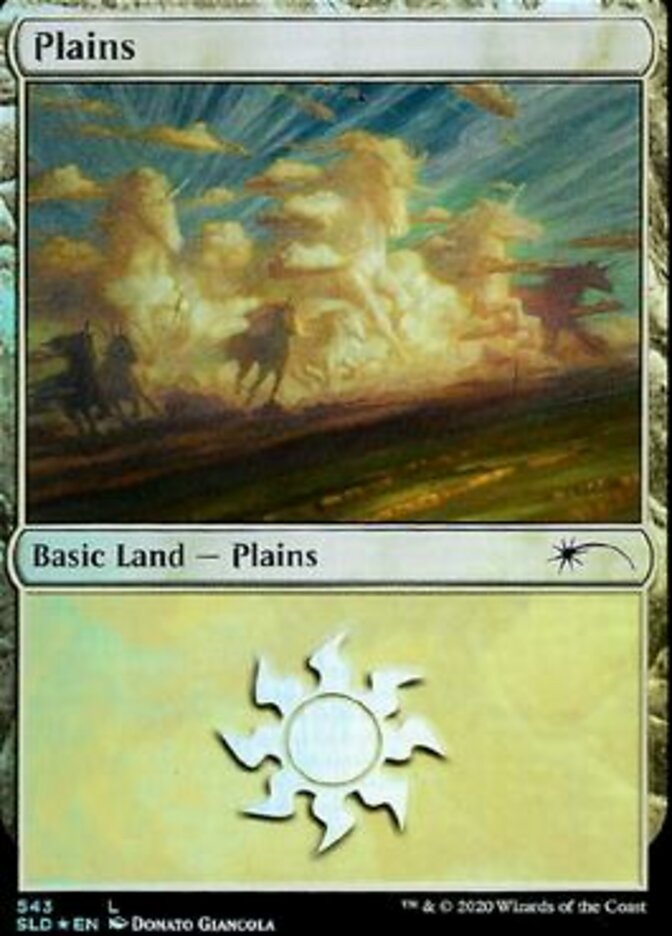 Plains 543 (Secret Lair) Light Play Foil