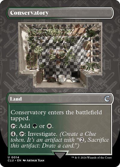 Conservatory (Borderless) (Ravnica: Clue Edition) Light Play