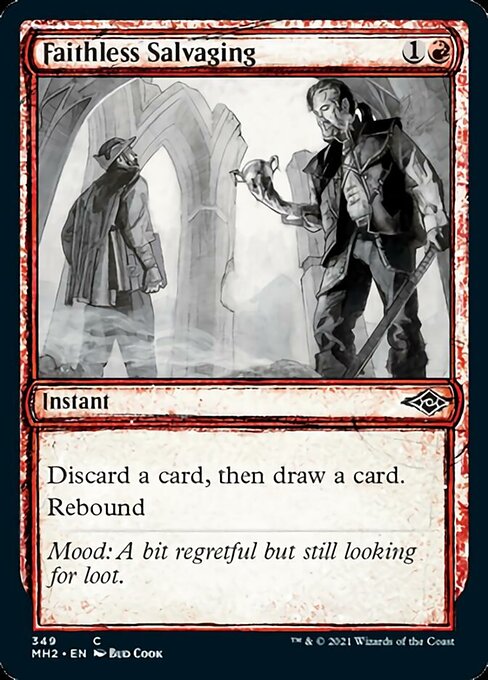Faithless Salvaging (Showcase) (Modern Horizons 2) Light Play Foil