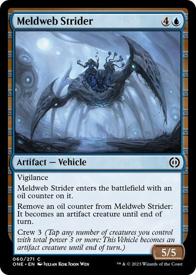 Meldweb Strider (Phyrexia: All Will Be One) Medium Play Foil