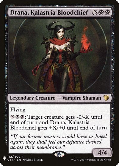 Drana, Kalastria Bloodchief (Mystery Booster) Light Play