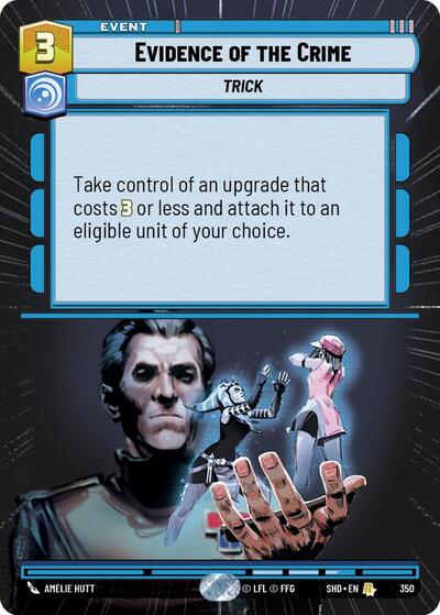 Evidence of the Crime (Hyperspace) (Shadows of the Galaxy) Near Mint