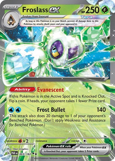Froslass ex - 003 (Scarlet and Violet: Paradox Rift) Near Mint Holofoil