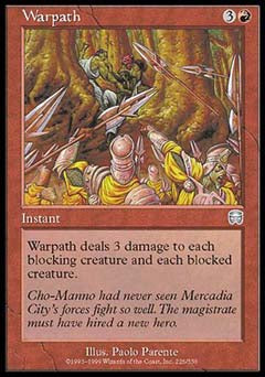 Warpath (Mercadian Masques) Medium Play Foil