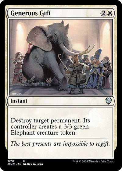 Generous Gift (Commander: Phyrexia: All Will Be One) Light Play