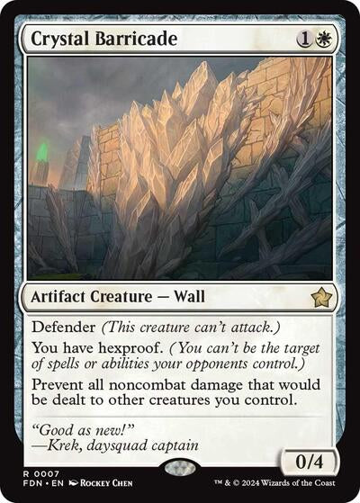 Crystal Barricade (Foundations) Near Mint