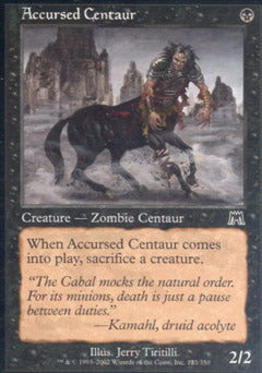 Accursed Centaur (Onslaught) Light Play Foil