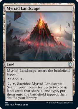 Myriad Landscape (Commander 2020 Zendikar Rising) Light Play