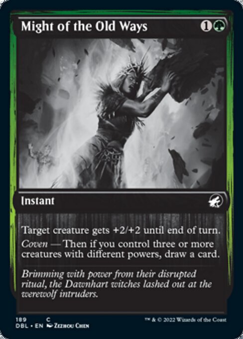 Might of the Old Ways (Innistrad: Double Feature) Near Mint Foil