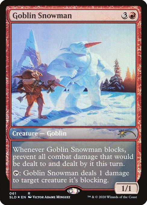 Goblin Snowman (Secret Lair) Light Play Foil