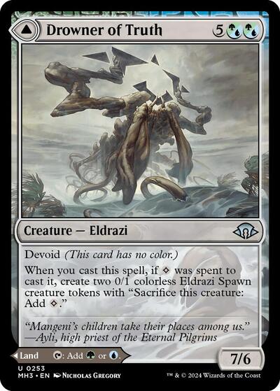 Drowner of Truth (Modern Horizons 3) Light Play Foil